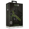 Ouch! Harnais phosphorescent Gladiator Glow Noir-Vert Neon